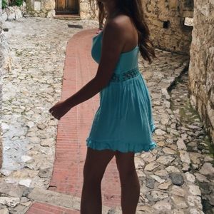 Hollister Light Blue Romper